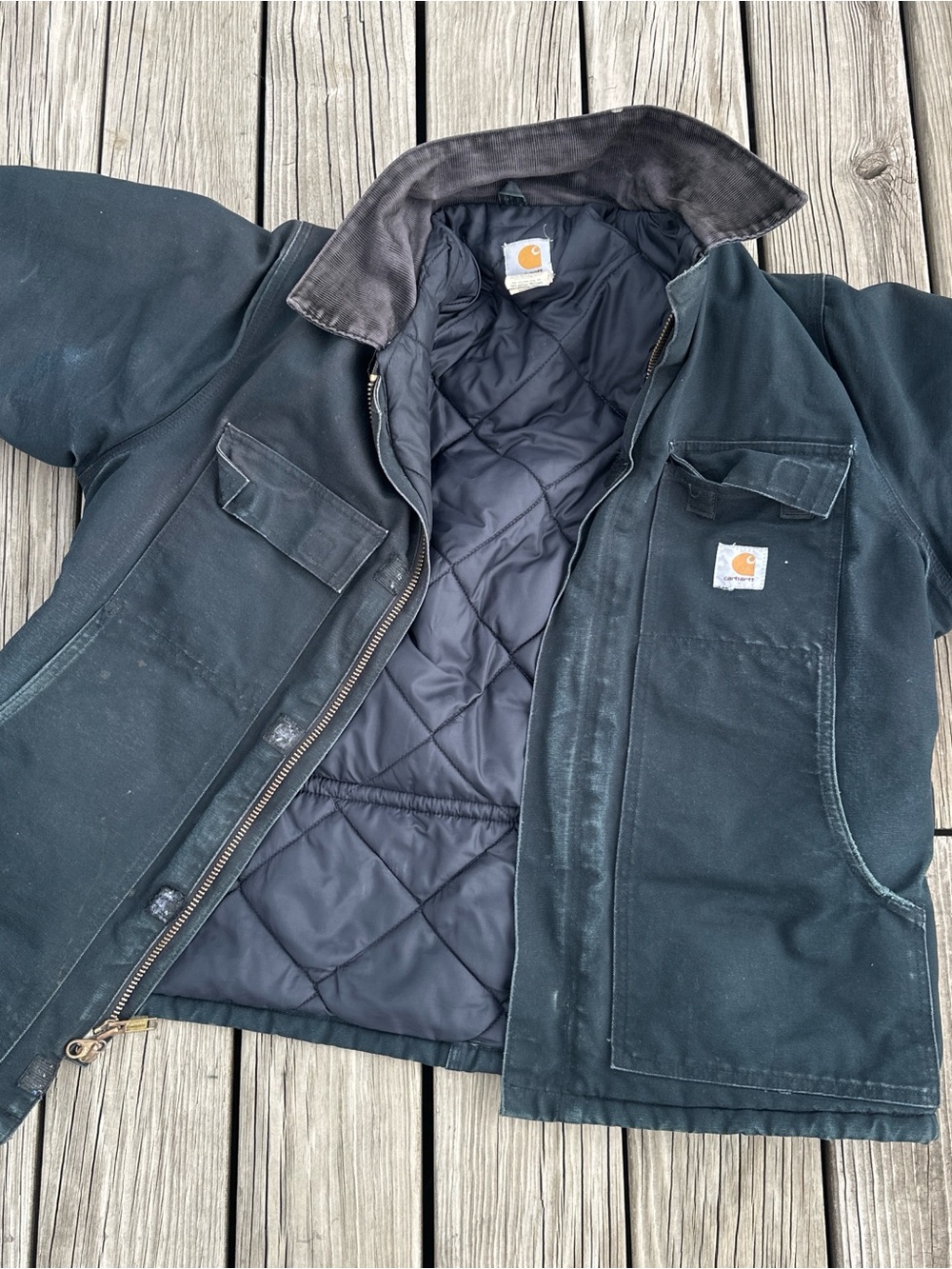 Vintage Carhartt Canvas Arctic Work Jacket Men’s Size XL - Picture 2 of 7